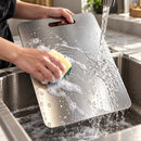 Tábua De Aço Para Cozinha CHEF INOX Antibacteriana e Antisujeira + FRETE GRÁTIS