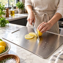 Tábua De Aço Para Cozinha CHEF INOX Antibacteriana e Antisujeira + FRETE GRÁTIS